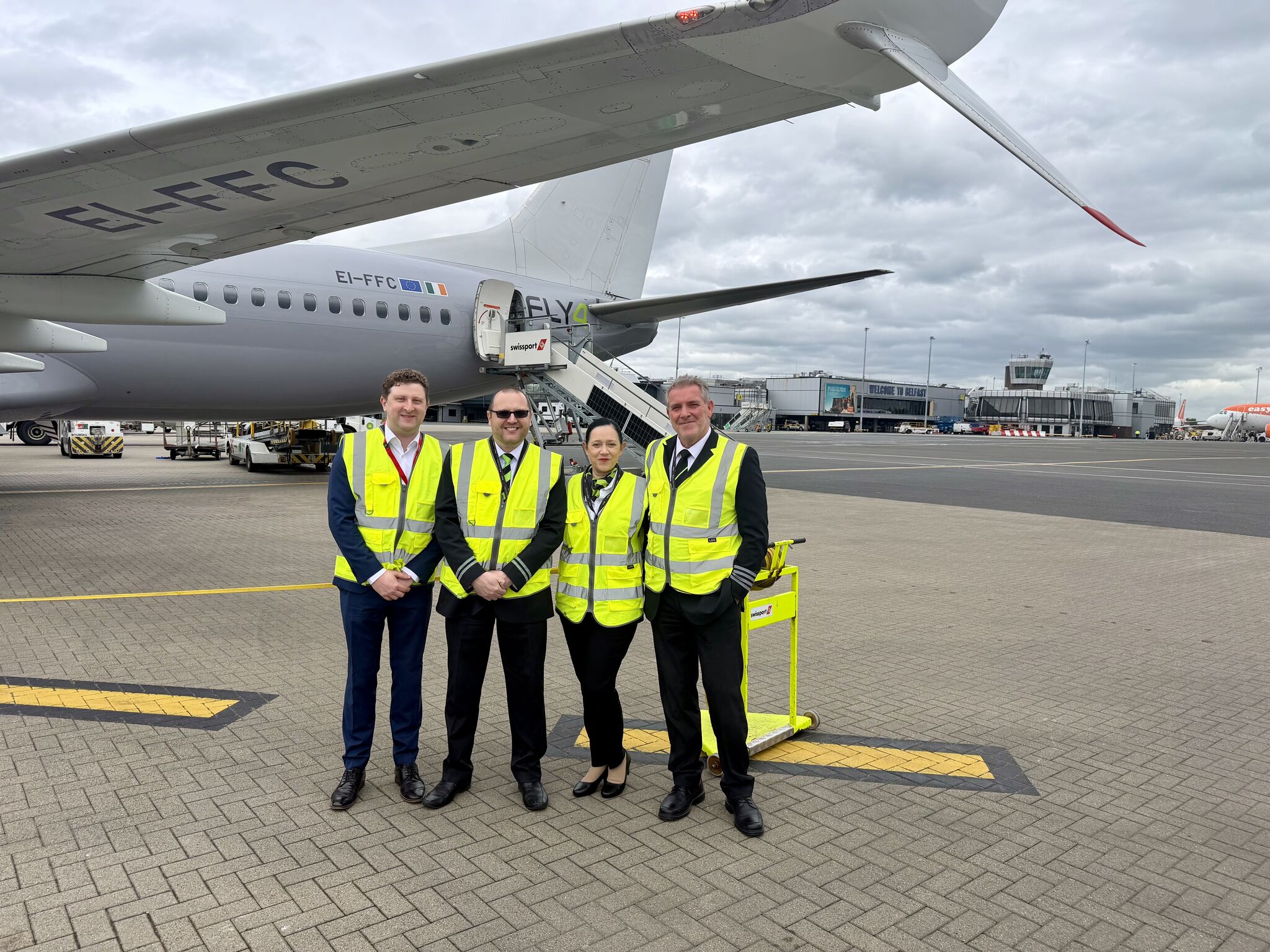 Fly4 airline operating on behalf of TUI from Belfast